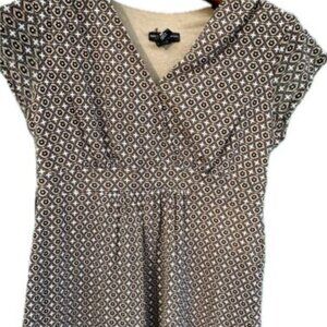 New York Women Blouse Size M Multi Colored‎ Browns